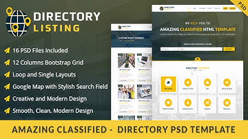 Viavi Directory Listing PSD Template | Themeforest Website Templates and Themes