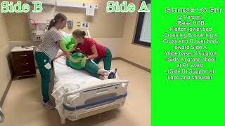 Patient Mobility: Supine to Sit (2 Person Assist)