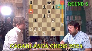 BISHOP SAC!! Magnus Carlsen vs Hikaru Nakamura || Casablanca Chess 2024 - R6
