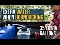 How We Extend Our RV Freshwater Tank When Boondocking/Dry Camping