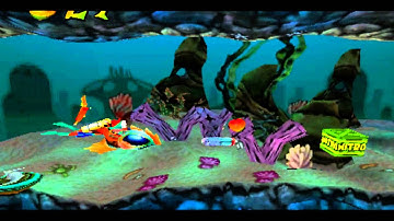 Crash Bandicoot Warped: Level 12 - Deep Trouble - Crystal + Box Gem & Red Gem