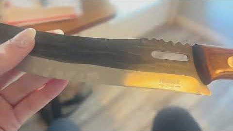 Beautiful butcher knife set