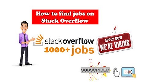 How to find jobs on Stack Overflow | Stack Overflow | Jobs with Education