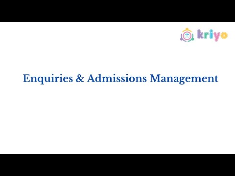 Enquiries & Admissions Management