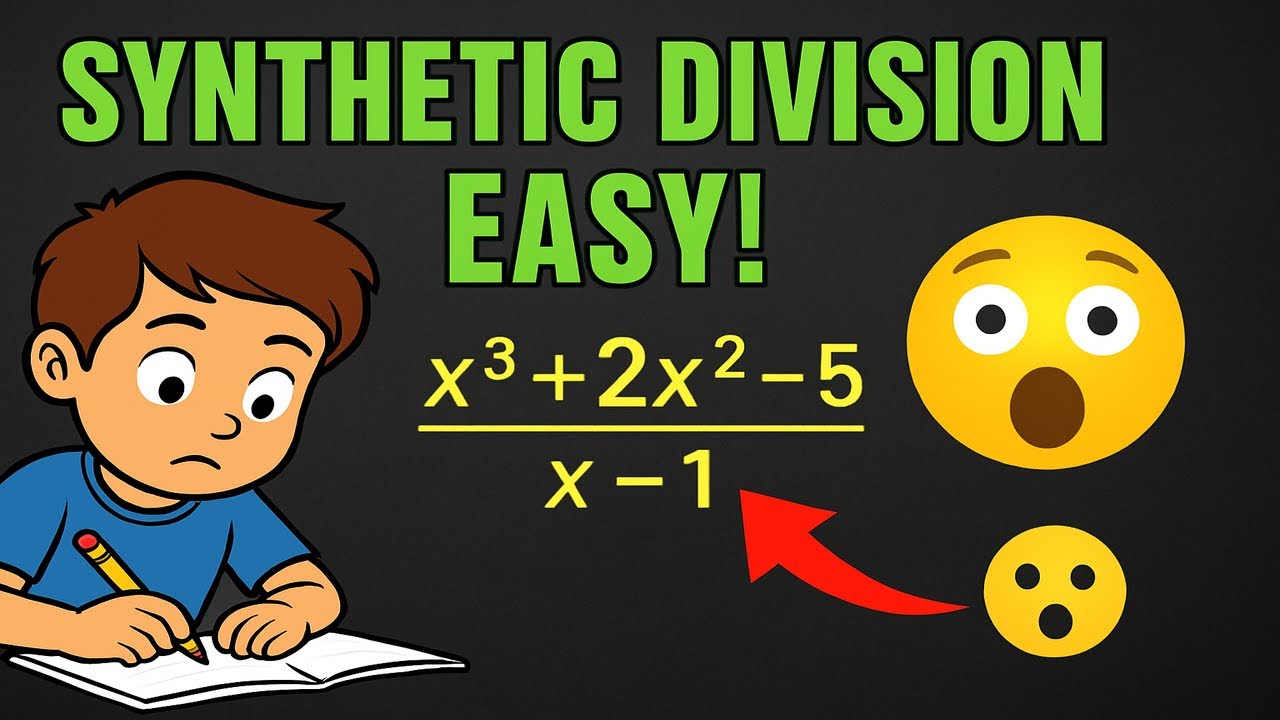 Synthetic Division Easy Synthetic Division Made Easy | Divide Polynomials Step by Step - YouTube