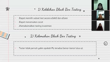 Pengujian Perangkat Lunak dengan white box testing dan black box testing