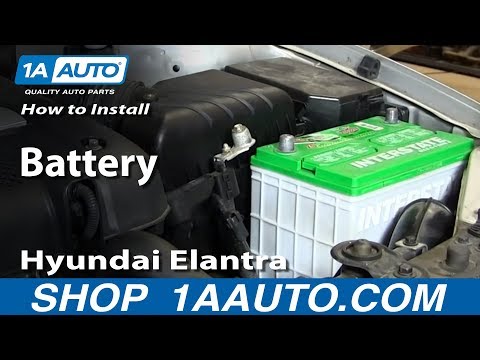 How to Install Replace Change Battery 2001-06 Hyundai Elantra