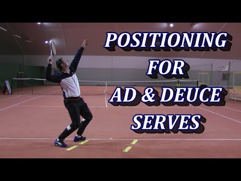 Tennis Serve Positioning For Deuce & Ad Directions