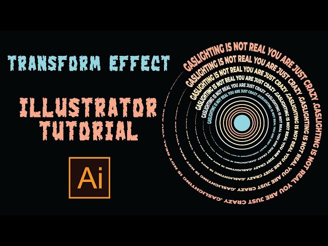 How to use transform effect for text   Illustrator tutorial class=