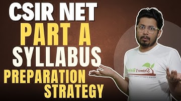 CSIR NET Part A syllabus and important topic lists | CSIR NET part A strategy | get 20 marks easily