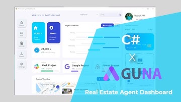 Real Estate Agent Dashboard With C# - GunaFramework - Speed Code