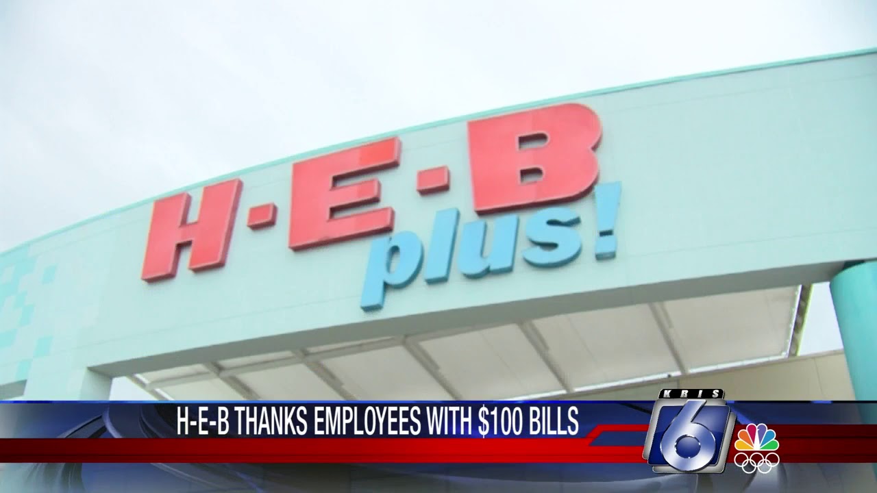 HEB celebrates its award by paying each employee 100 YouTube