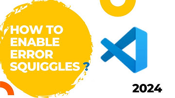 Enable Error Squiggles in Visual Code