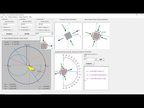 How to Draw Mohr's Circle Using MS Solid Software Series Part 1||MD Solid Training Guide Hindi/Urdu
