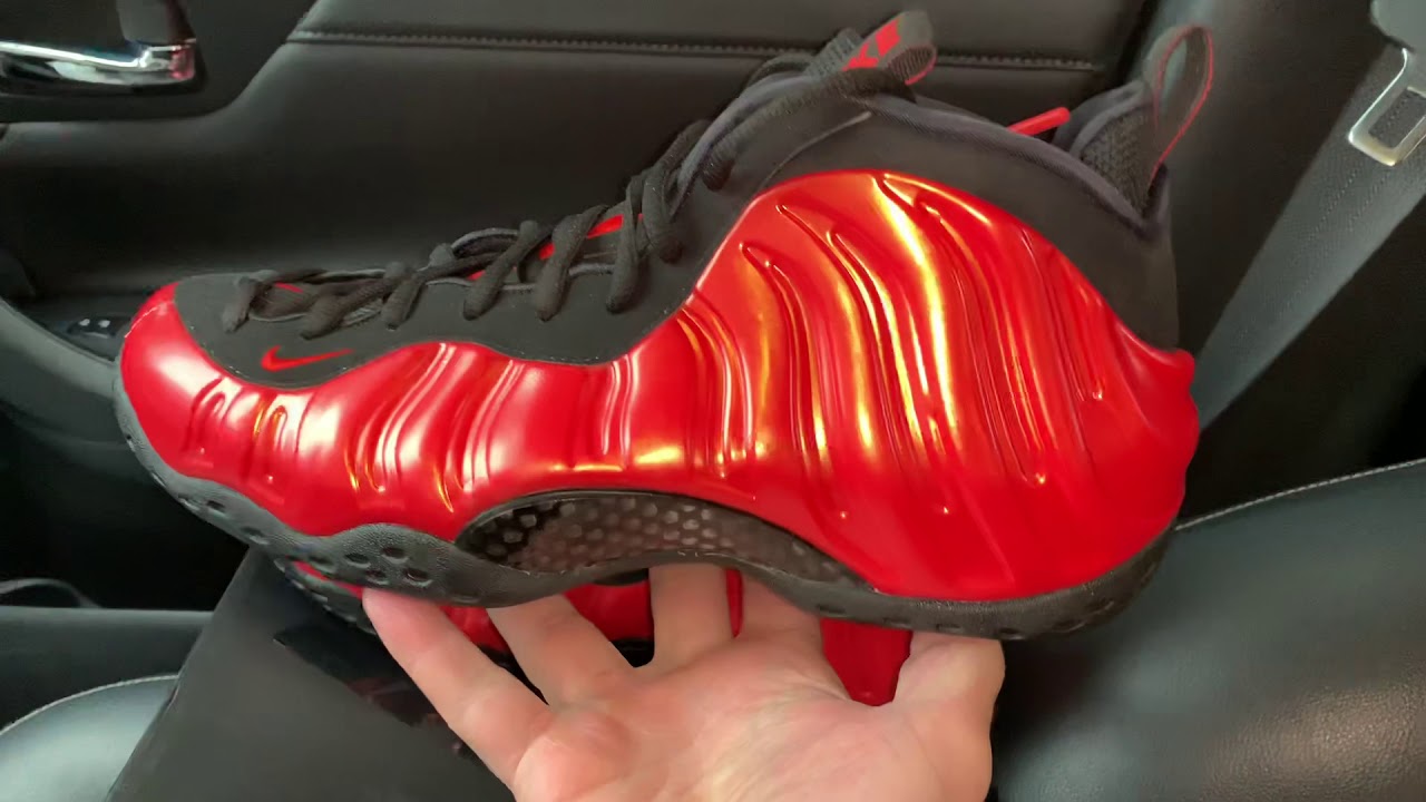 nike air foamposite one habanero red