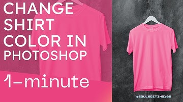 Quick 1-minute Photoshop changes T-shirt color in Photoshop. تغيير لون التيشيرت باستخدام فقط خطوتين