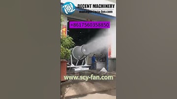 How do fog cannons ensure efficient coverage for large areas? #dustsuppression #fogcannon