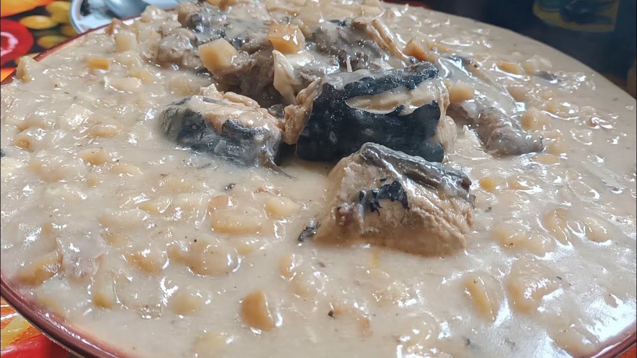 DÉLICIEUSE RECETTE DE MANIOC SÉCHÉ POISSON AU LAIT DE COCO 🌸 Saveurs des Comores! #Roukinass