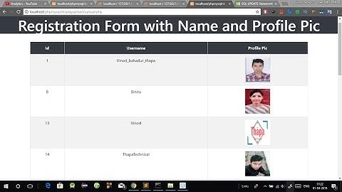 How to Upload Image in database using PHP MySQLi in Hindi | Display Image in PHP MySQL in Hindi