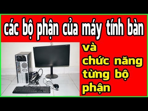 Giới thiệu các bộ phận của máy tính bàn và chức năng | Tự học sử dụng máy tính #1