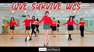 [월요초중급반] Love Survive - WCS LineDance | 초중급 | 러브서바이브 라인댄스| champlinedance | 01088334921|웨코스타일 | 올드팝송