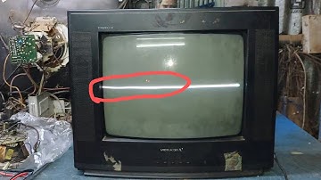 VIDEOCON  CRT TV ,SINGLE HORIZONTAL LINE PROBLEM, VERTICAL SECTION FAULT, NO VERTICAL IC PROBLEM,