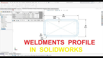 #15  Tip and Trick in Solidworks. How to Create Custom "Weldments Profile" in SOLIDWORKS