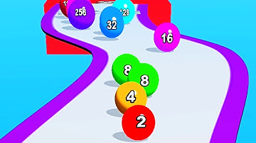 2048 Balls Run Challenge Game - Ball Run 2048 Color Race ! All Levels Gameplay (145-147) android ios