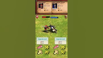 Elite Obuch vs Elite Teutonic Knight | The Three Kingdoms | AoE2 #Shorts