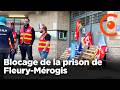 Blocage de la prison de Fleury-Mérogis par les surveillants pour plus de moyens