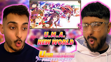FIRST TIME REACTING TO UMA MUSUME NEW WORLD OPENING | ウマ娘 プリティーダービー