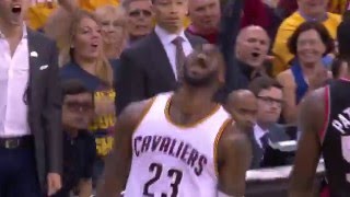 LeBron James Slams Down the Tomahawk Dunk