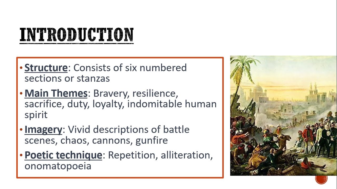 The Defense to Lucknow by Alfred Lord Tennyson Summary, Analysis