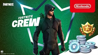 Green Arrow Arrives on the Island for Fortnite Crew Members - Nintendo Switch screenshot 2