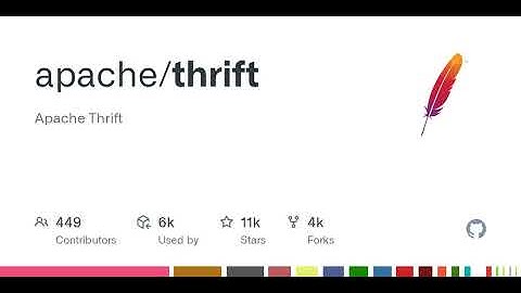 GitHub - apache/thrift: Apache Thrift