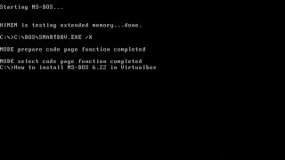 How to install MSDOS 6.22 in Virtualbox
