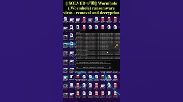 || SOLVED ✅🔘|| #Wormhole (.Wormhole) #ransomware #virus - #removal and #decryption