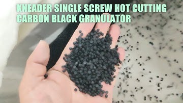 kneader Single Screw Hot Cutting Carbon Black Granulator #kneader #banbury #singlescrewextruder