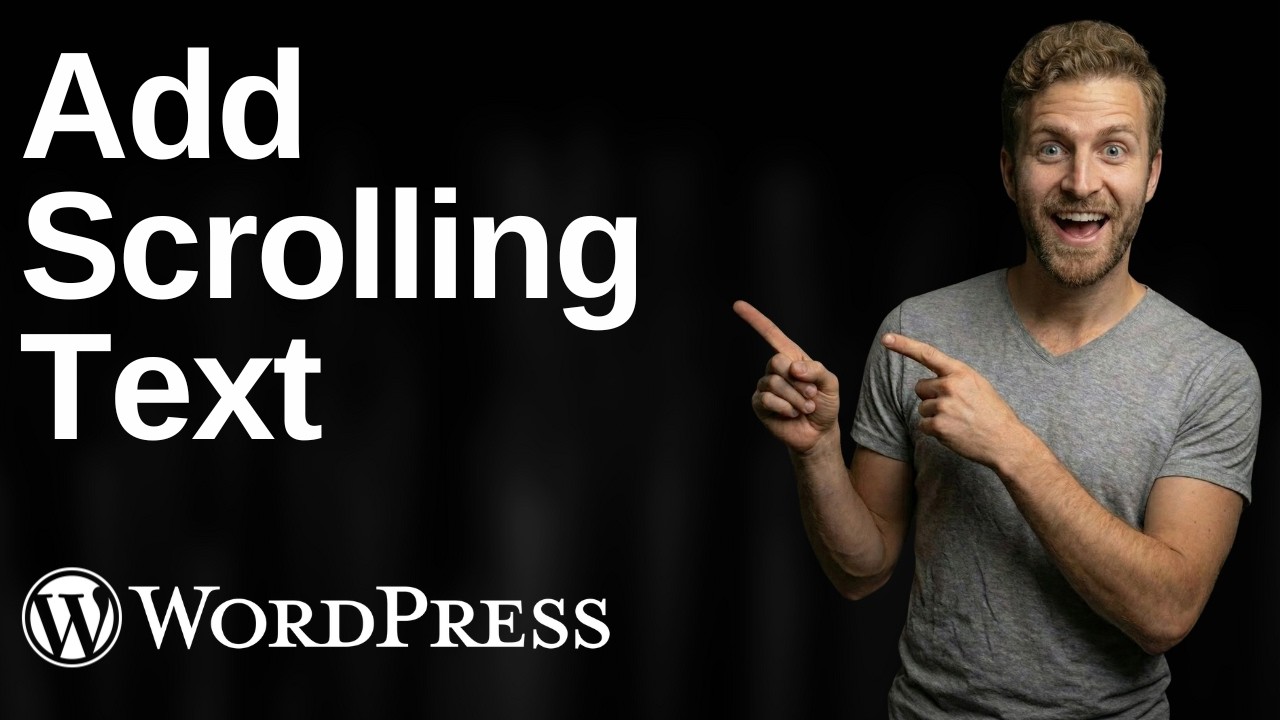 Scrolling Text Examples How To Add Scrolling Text In WordPress (2026 Easy Guide) - YouTube