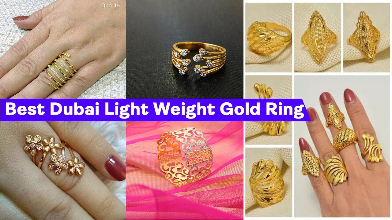 Gold finger rings designs with weight || gold finger rings designs ideas |  Lalitha Jewellery - YouTube