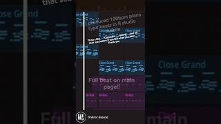 if I produced 100bpm piano type beats in fl studio mobile