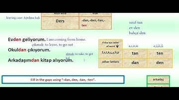 Ablative Case - Turkish From Scratch Course Mode