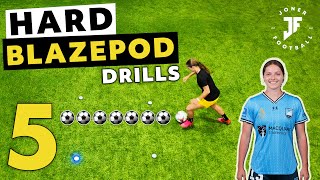 5 BLAZEPOD SOCCER DRILLS WITH A PRO PLAYER ⚽️ AIDEEN KEANE (SYDNEY FC)