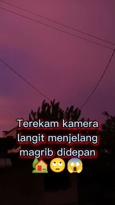 Menjelang Magrib langit depan 🏡 #shortsvideo