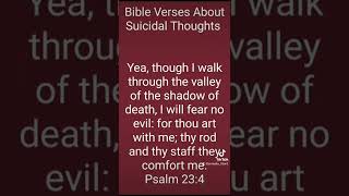 Bible Verses About Suicidal Thoughts