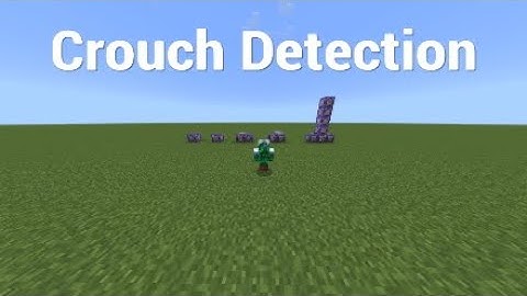 Detect Sneaking In Minecraft PE | Tutorial
