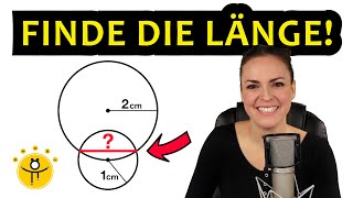 Mathe RÄTSEL Geometrie - Wie lang ist die Strecke?