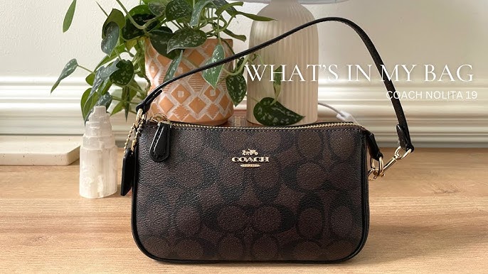 Coach Soft Orange Signature Logo Nolita 19 Wristlet, Best Price and  Reviews