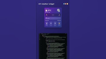 3D Weather Widget with HTML CSS JS | #thekingofcoding