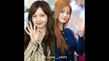 Lisa vs tzuyu 💕ll comparing cute video 💝 ll #lisa #tzuyu
